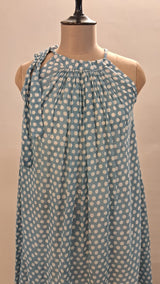 BLUE POLKA DOT DRESS