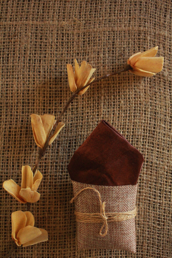 Brown Pocket Square